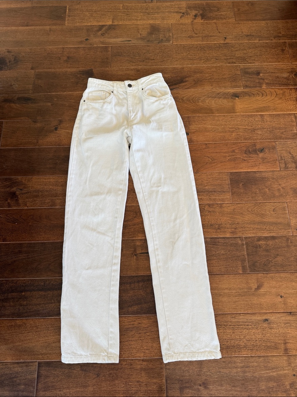 Cotton On Women's High-Rise Straight Leg Jeans - White